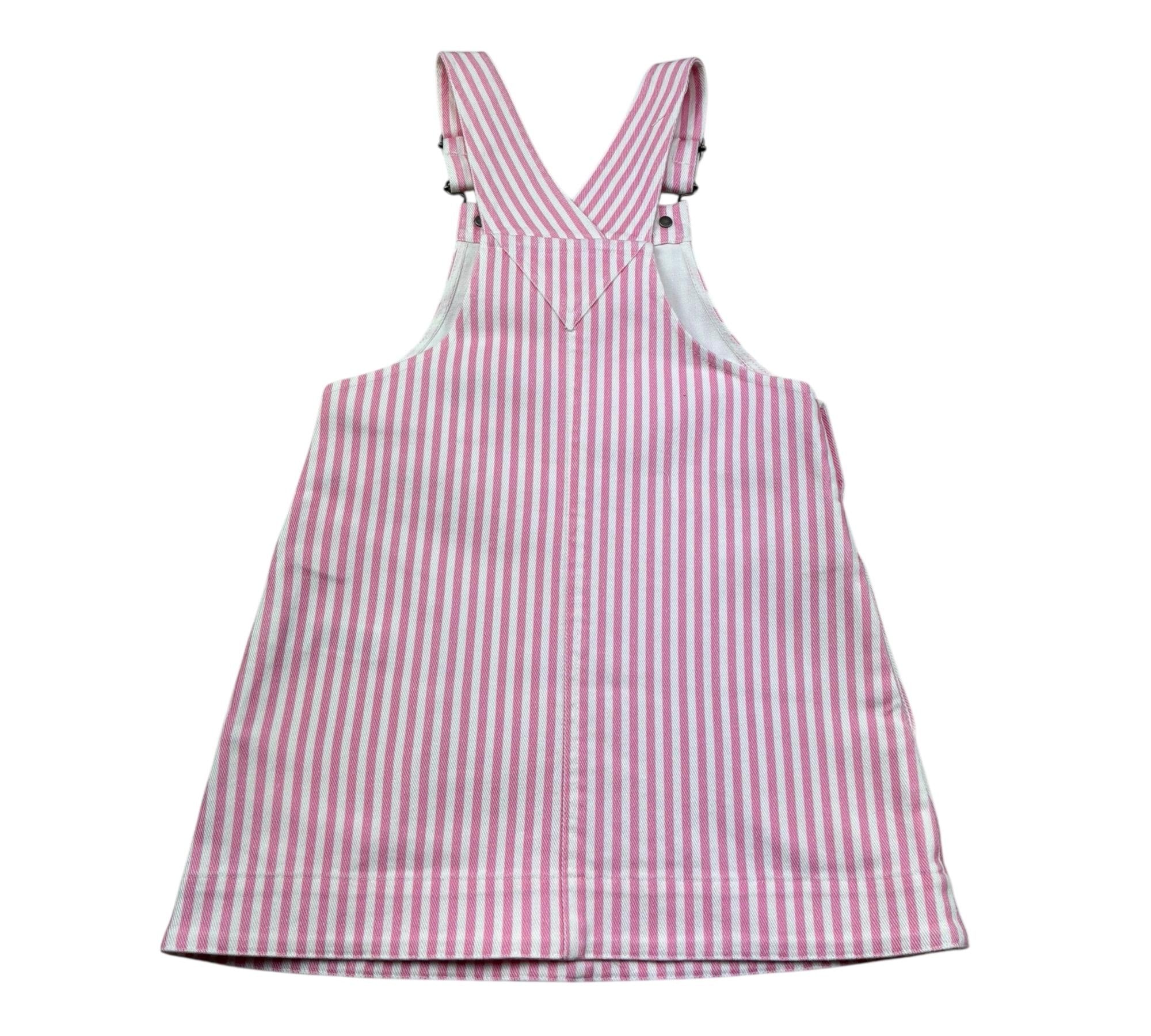 Saint Barth Salopette Fantasia A Irghe per Bambina TECLA BIANCO/ROSA SAINT BARTH 