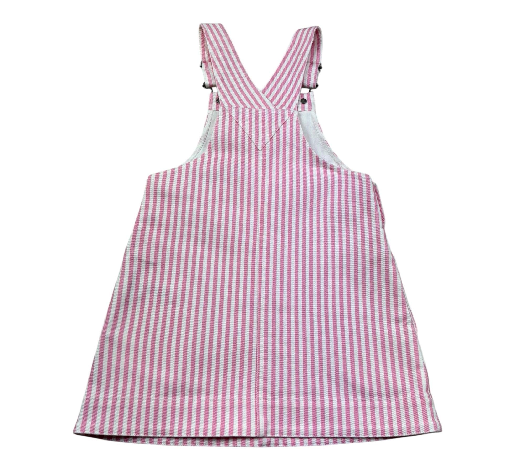 Saint Barth Salopette Fantasia A Irghe per Bambina TECLA BIANCO/ROSA SAINT BARTH 