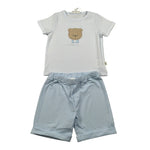 Lalalu' Completo 2 Pezzi T-Shirt-Bermuda per Neonato CCL510P AZZURRO LALALU' 