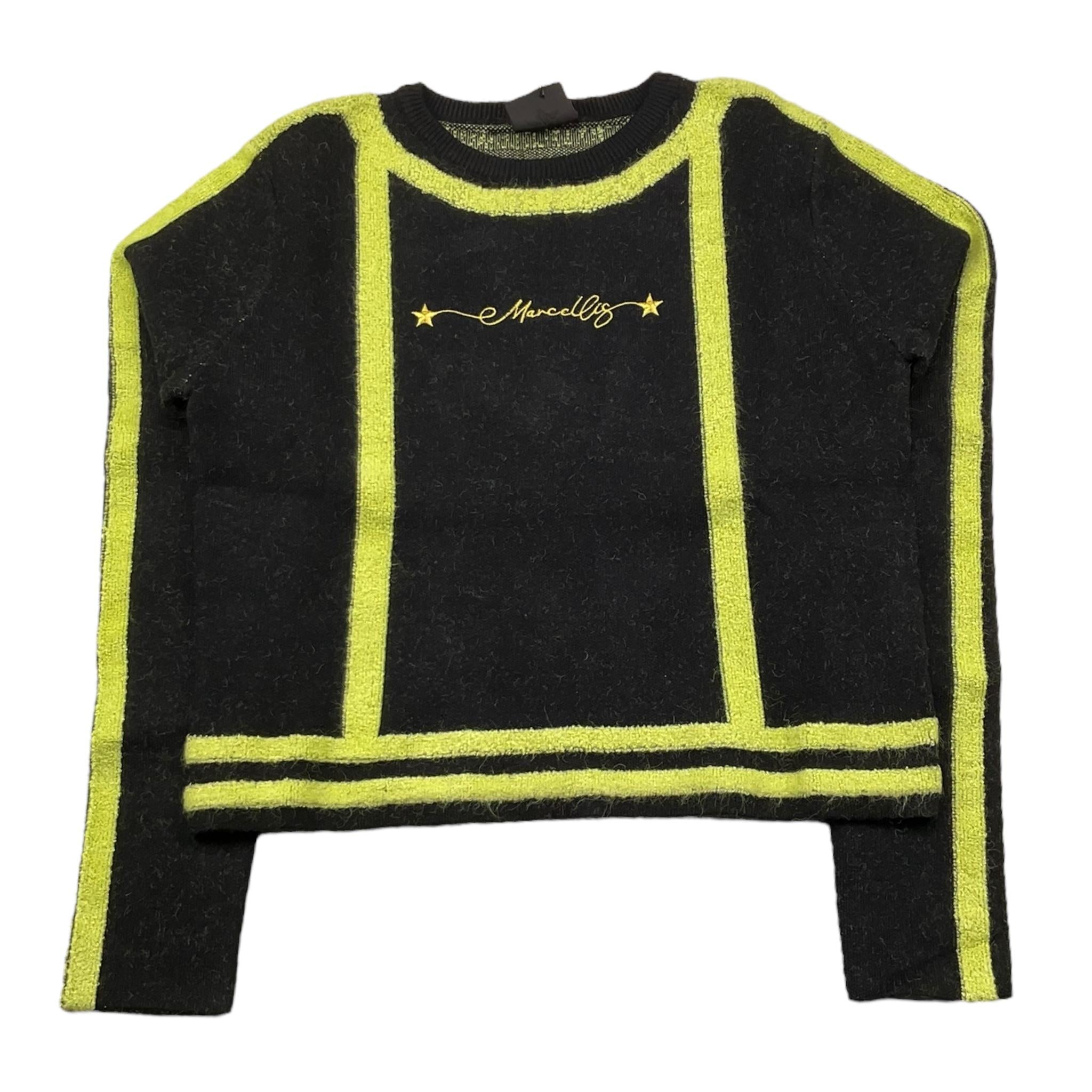 MARC ELLIS maglia tinta unita girocollo con stampa Nero per Bambina JMJSW00183X NERO MARC ELLIS 