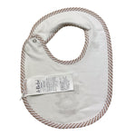 Le Bebe' Bavetta Tinta Unita con Stampa per Neonato LBB4909 BIANCO LE BEBE' 