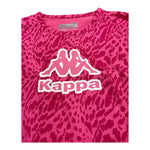 KAPPA shirt tinta unita girocollo con fantasia Fuxia per Bambina 341W6QW FUXIA KAPPA 