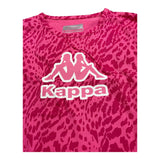 KAPPA shirt tinta unita girocollo con fantasia Fuxia per Bambina 341W6QW FUXIA KAPPA 