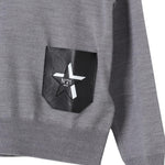 N°21 maglia modello lupetto tinta unita con logo Grigio per Bambino N21956 GRIGIO N°21 