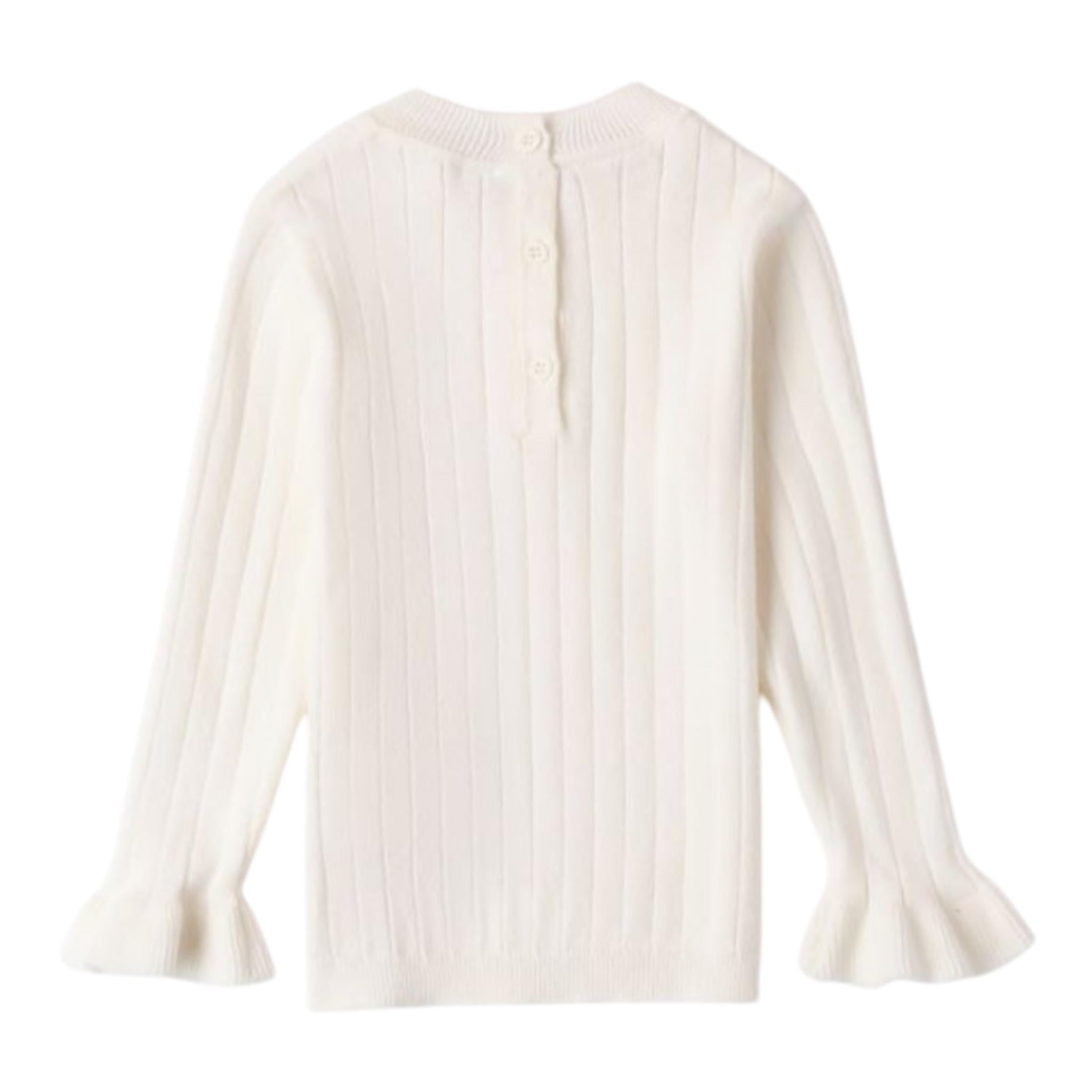 SARABANDA maglia tinta unita manica lunga Panna per Neonata A297 PANNA SARABANDA 