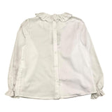 Little Bear Camicia Manica Lunga Tinta Unita Con Colletto  Bianco Per Bambina