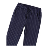 SARABANDA pantalone tinta unita con fantasia a righe Blu per Bambino A167 BLU SARABANDA 