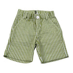 J.O. Milano Bermuda Fantasia A Righe con Elastico In Vita per Neonato 574M1 VERDE J.O. MILANO 