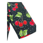 Monnalisa Leggins Ciclista Tinta Unita con Stampa Ciliegie per Bambina 115414 NERO MONNALISA 