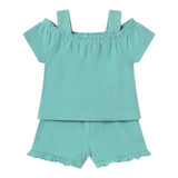 Mayoral Completo 2 Pezzi T-Shirt-Short per Neonata 1262 VERDE MAYORAL 