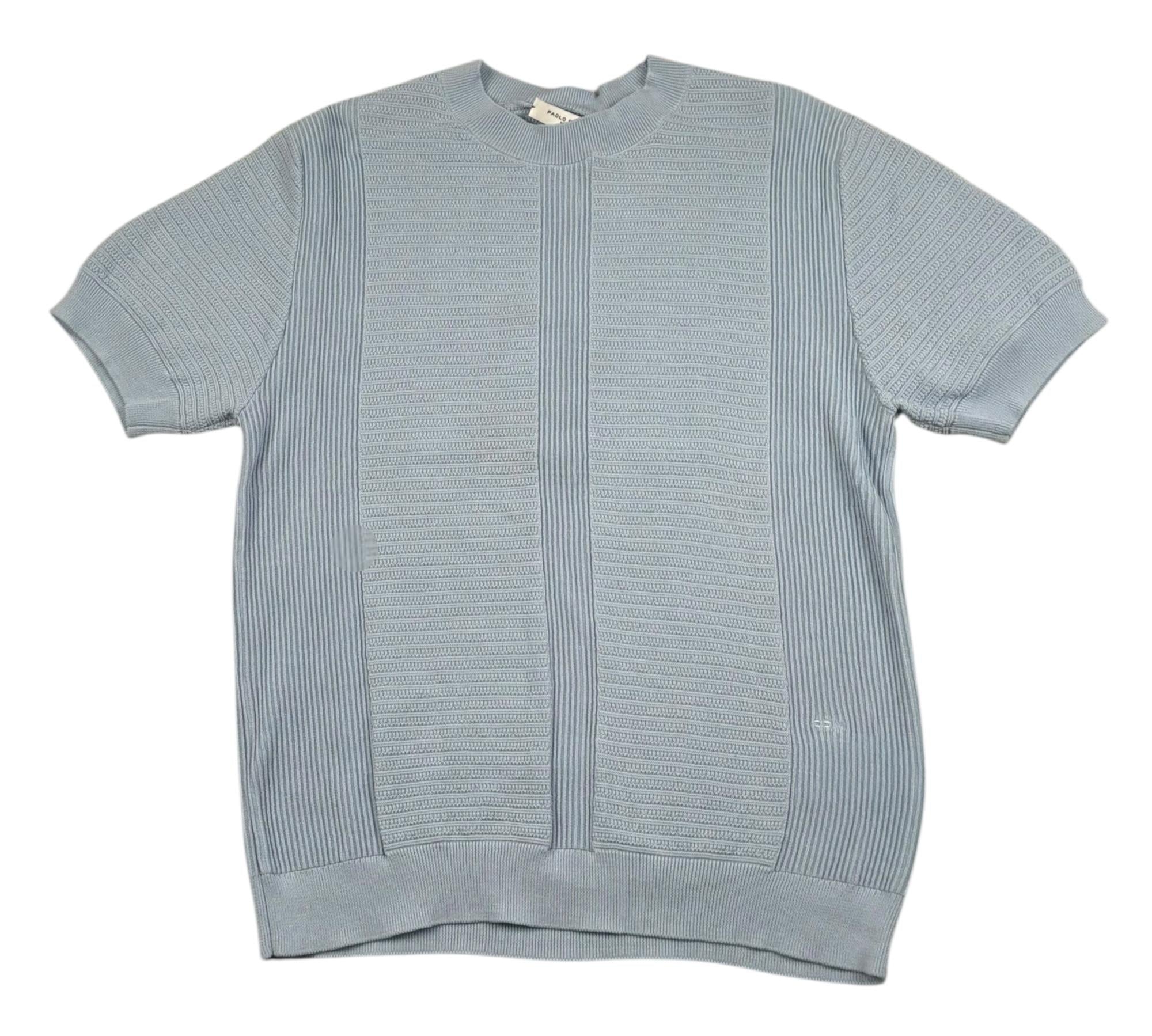 Paolo Pecora T-Shirt Girocollo Tinta Unita per Bambino PP4280 AZZURRO PAOLO PECORA 