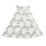 Please Abito Tinta Unita con Sottoveste per Bambina AB043384G73 BIANCO PLEASE 