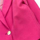 Paris Hilton Giacca Tinta Unita Modello Crop per Bambina PHJJK1962 ROSA FLUO PARIS HILTON 