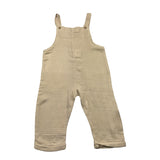 Babidu Salopette Tinta Unita Giromanica Beige Per Neonato