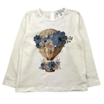 MAGIL shirt girocollo tinta unita cn stampa in contrasto Panna per Bambina GN26090 PANNA MAGIL 