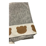 LE BEBE' coperta tinta unita con pon pon Grigio per Neonato LBB4705 GRIGIO LE BEBE' 