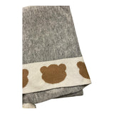 LE BEBE' coperta tinta unita con pon pon Grigio per Neonato LBB4705 GRIGIO LE BEBE' 