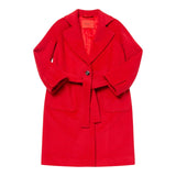 MAX&Co. cappotto tinta unita con cintura Rosso per Bambina MX0001 ROSSO MAX&Co. 