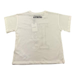 ICEBERG t-shirt girocollo tinta unita con stampa in contrasto Bianco per Bambina TSICE5359J BIANCO ICEBERG 