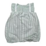 Babyvip Pagliaccetto Tinta Unita con Fantasia A Righe per Neonata T2825 VERDE BABYVIP 