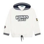 Kenzo Felpa Girocollo Tinta Unita con Stampa per Bambina K60243 BIANCO KENZO 