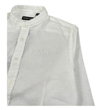 Antony Morato Camicia Manica Lunga Tinta Unita Collo Coreano per Bambino MKKSL00299 BIANCO ANTONY MORATO 