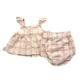 Tartine Et Chocolat Completo 2 Pezzi Camicie-Culotte Rosa Per Neonata