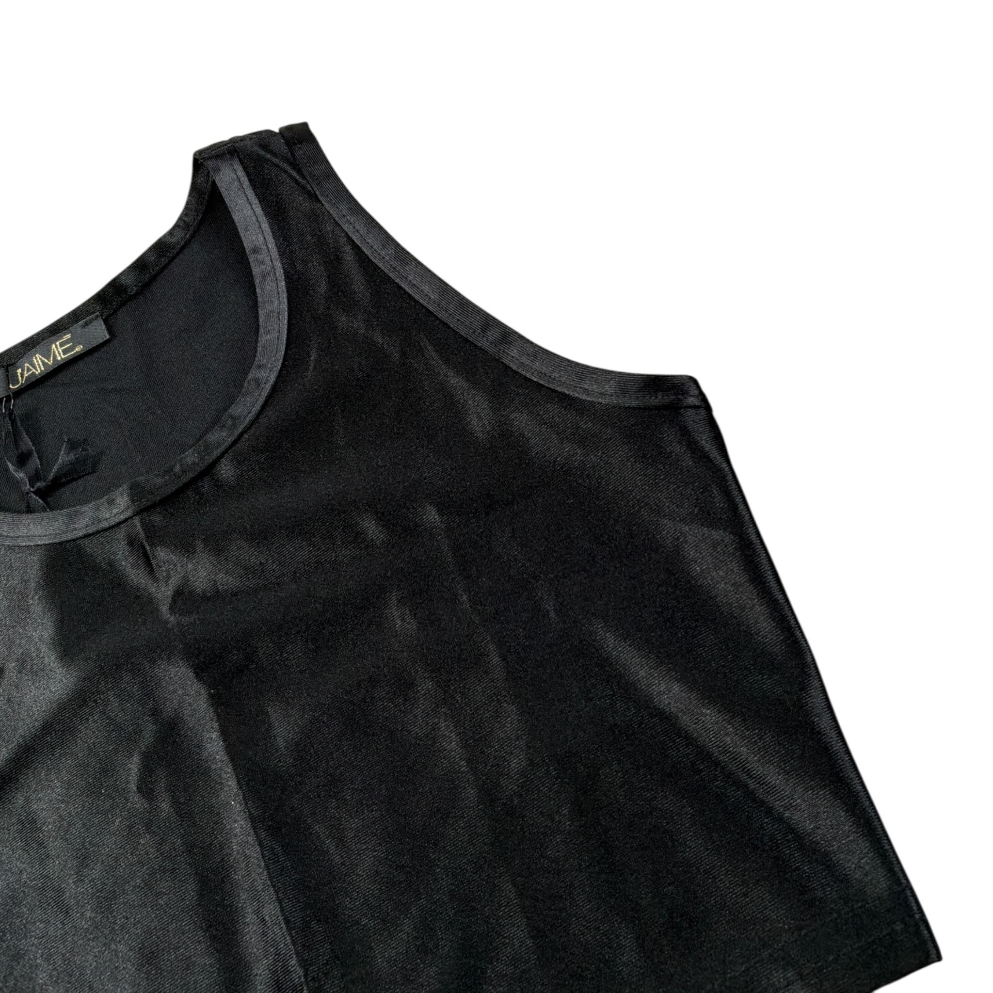 J'Aime' Top Giromanica tinta unita Nero per Bambina 5117G NERO J'AIME' 