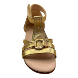 Chloe' Sandali Tinta Unita con Strappi per Neonata C09032 ORO CHLOE' 