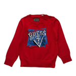 GUESS maglia girocollo tinta unita con stampa Rosso per Neonato N4YR03Z2VV0XXX ROSSO GUESS 