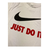 Nike T-Shirt Girocollo Tinta Unita con Logo per Bambino 8U9461 BIANCO NIKE 
