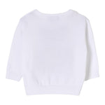 Moschino Maglia Girocollo Tinta Unita con Orso per Neonato M5W00J BIANCO MOSCHINO 