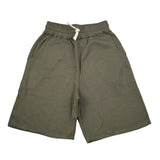 Please Bermuda Tinta Unita con Elastico In Vita per Bambino RE35030G75 VERDE PLEASE 