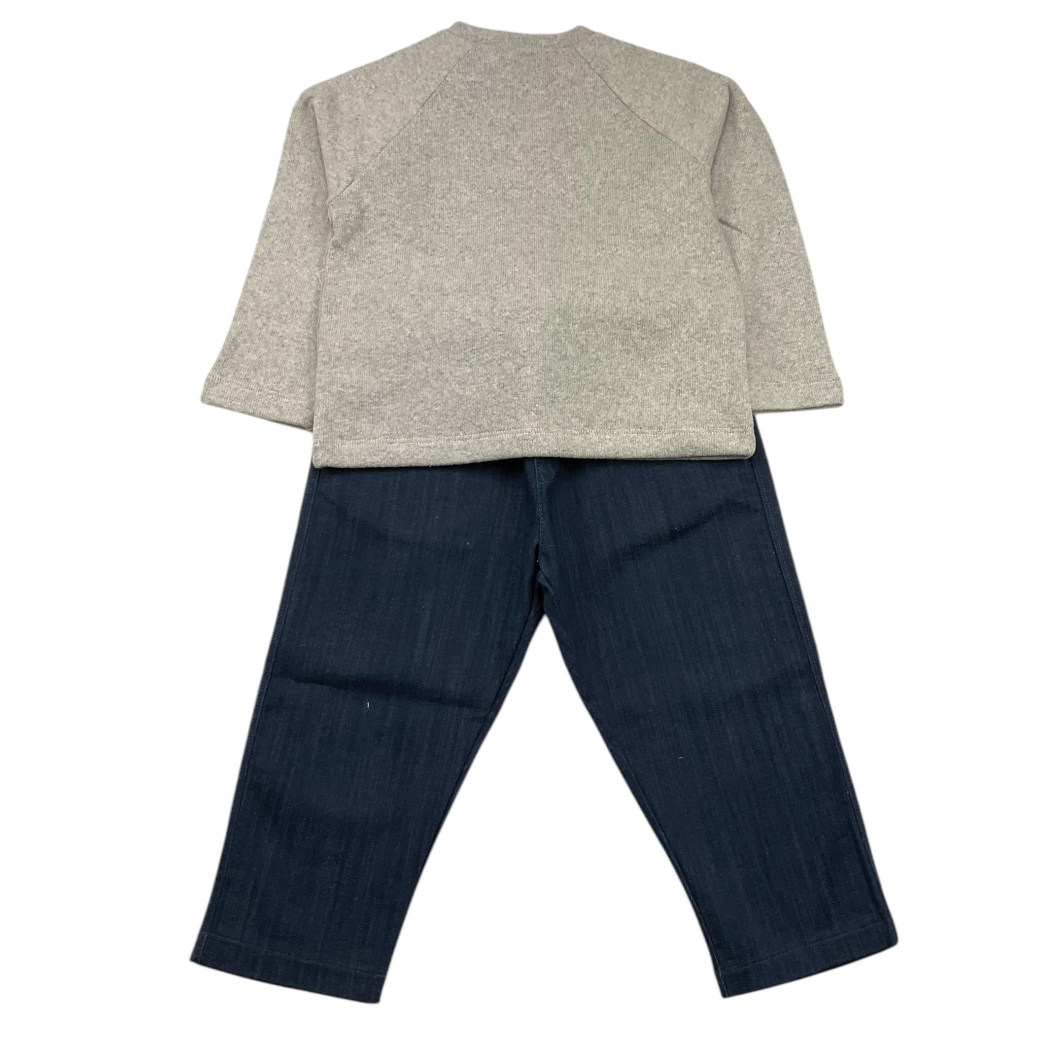 LALALU' completo 2 pezzi maglia-jeans Grigio per Neonato CTL002NN GRIGIO LALALU' 