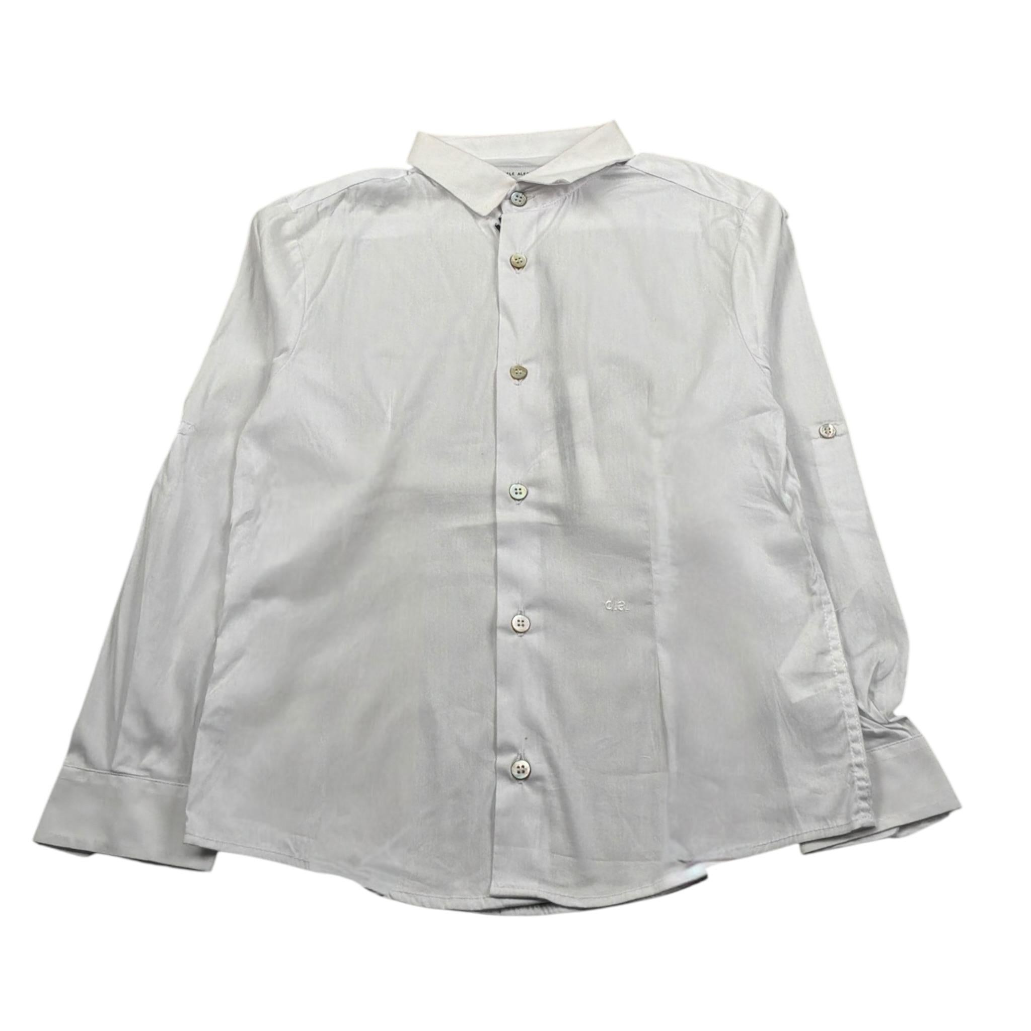 Daniele Alessandrini Camicia Manica Lunga tinta unita con Stampa Bianco per Neonato 1295C0905X BIANCO DANIELE ALESSANDRINI 