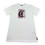 Just Cavalli Abito Mezza Manica Tinta Unita con Brillantini per Bambina JGP26032VE BIANCO JUST CAVALLI 