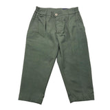Yes London Pantalone Tinta Unita Con Elastico In Vita Verde Per Bambino