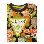 GUESS shirt girocollo stampa fantasia con maniche in contrasto Multicolor per Neonato N3RYI07K8HM3 MULTICOLOR GUESS 