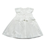 Elisabetta Franchi Abito Tinta Unita con Rouches per Neonata EGAB198X BIANCO ELISABETTA FRANCHI 