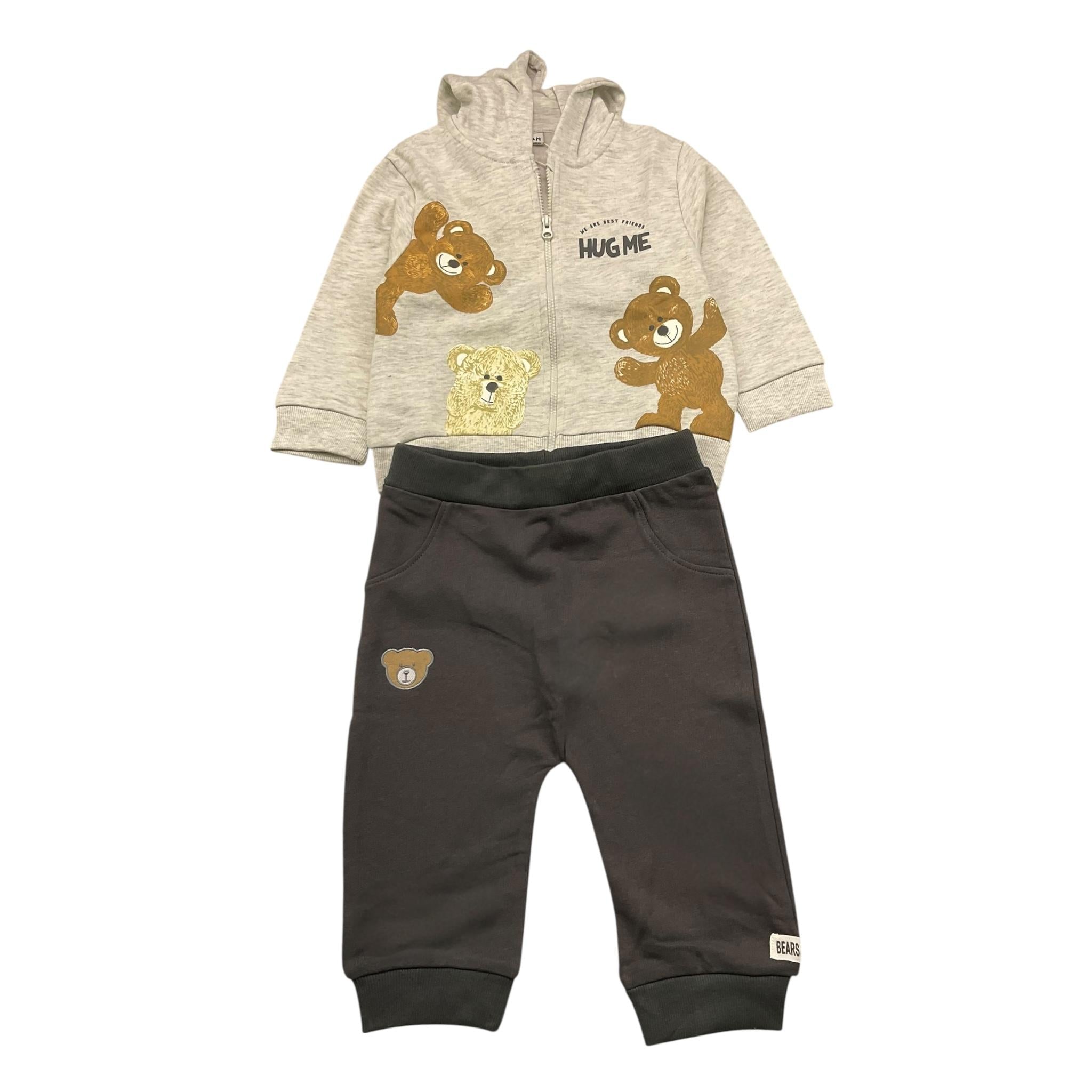 LOSAN completo 2 pezzi felpa-pantalone Grigio per Neonato 51032335694011 GRIGIO LOSAN 