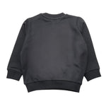 MOSCHINO felpa chiusa girocollo tinta unita con stampa Nero per Neonato MUF05JX NERO MOSCHINO 