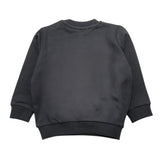 MOSCHINO felpa chiusa girocollo tinta unita con stampa Nero per Neonato MUF05JX NERO MOSCHINO 