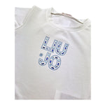 Liu Jo T-Shirt Girocollo Tinta Unita con Brillantini per Bambina KA5094XX BIANCO LIU JO 