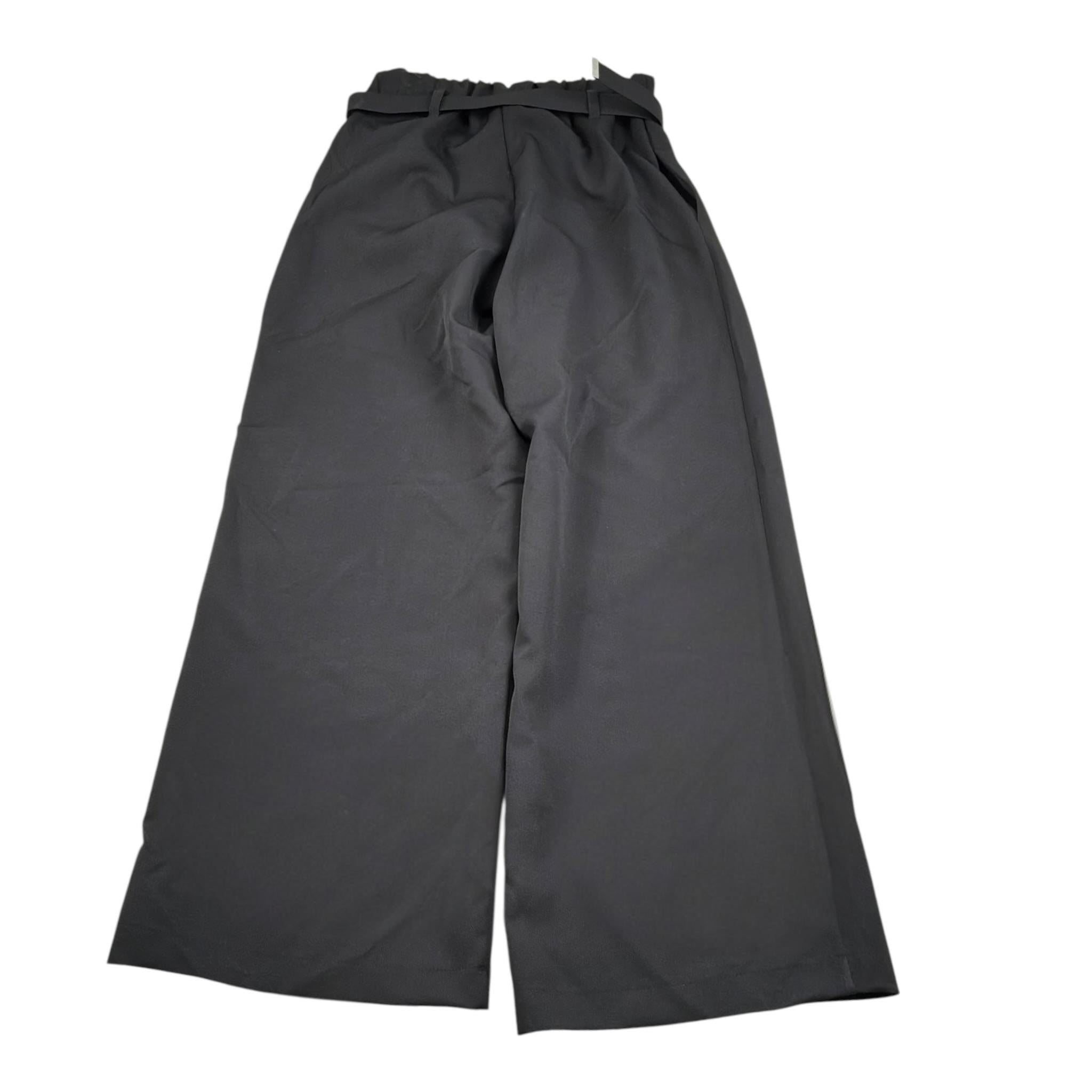 Lu Lu By Miss Grant Pantalone Tinta Unita Modello A Palazzo per Bambina LL3519 NERO LU LU BY MISS GRANT 