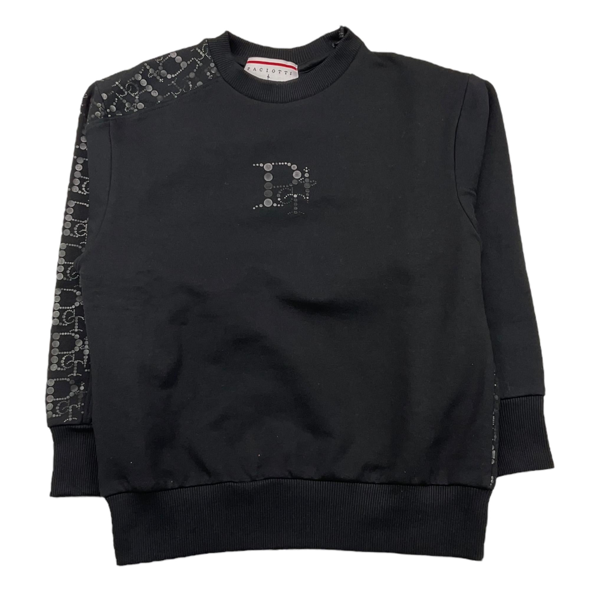 CESARE PACIOTTI felpa chiusa girocollo tinta unita Nero per Bambino MFP5350J NERO CESARE PACIOTTI 