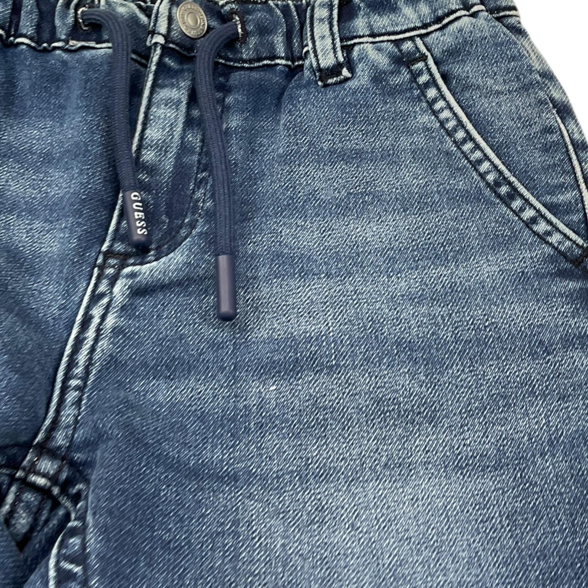 Guess Jeans Tinta Unita con Elastico In Vita per Bambino N4RA05D59P0 AZZURRO GUESS 