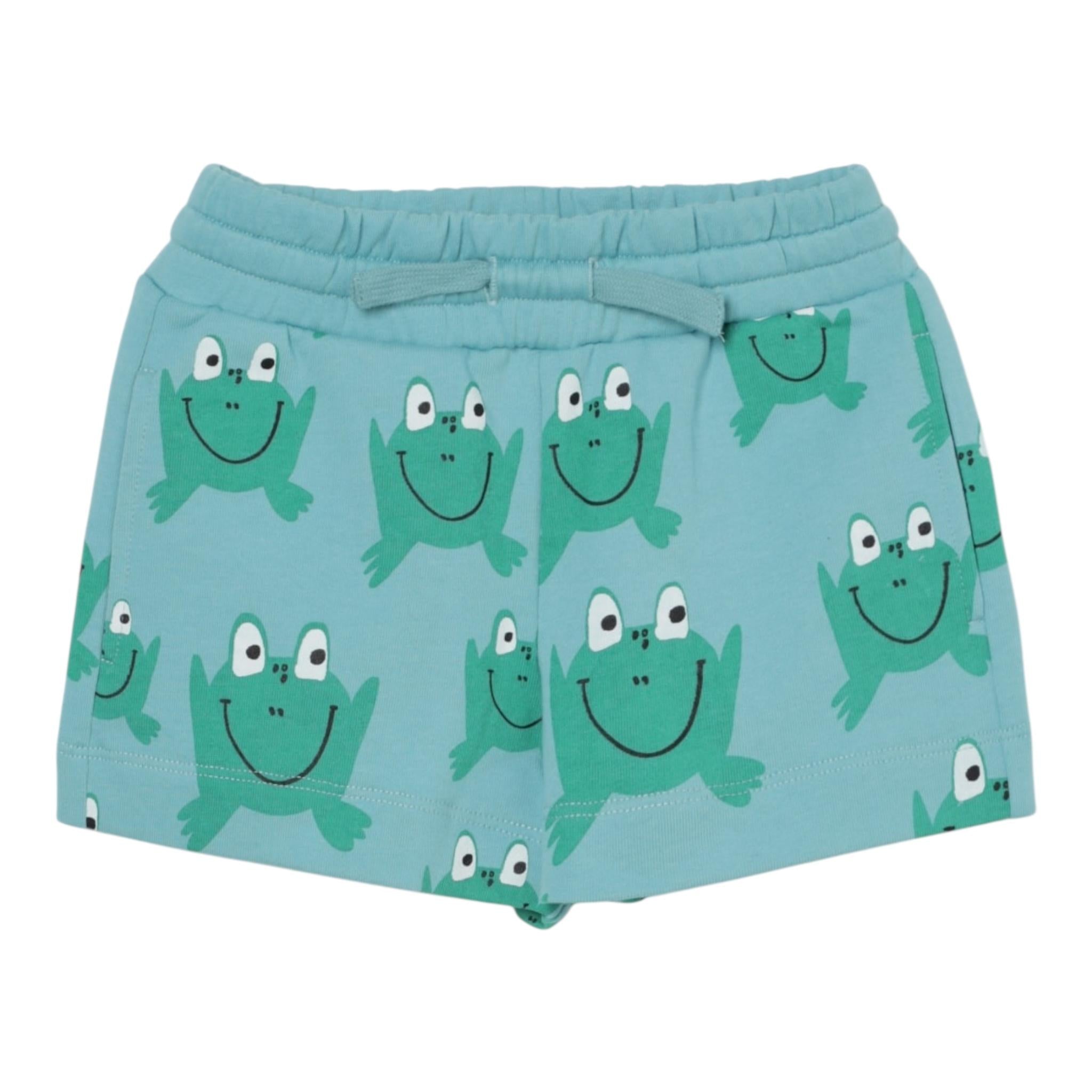 Stella Mccartney Bermuda In Tuta Tinta Unita con Stampa per Bambino TW6P59XX VERDE ACQUA STELLA McCARTNEY 