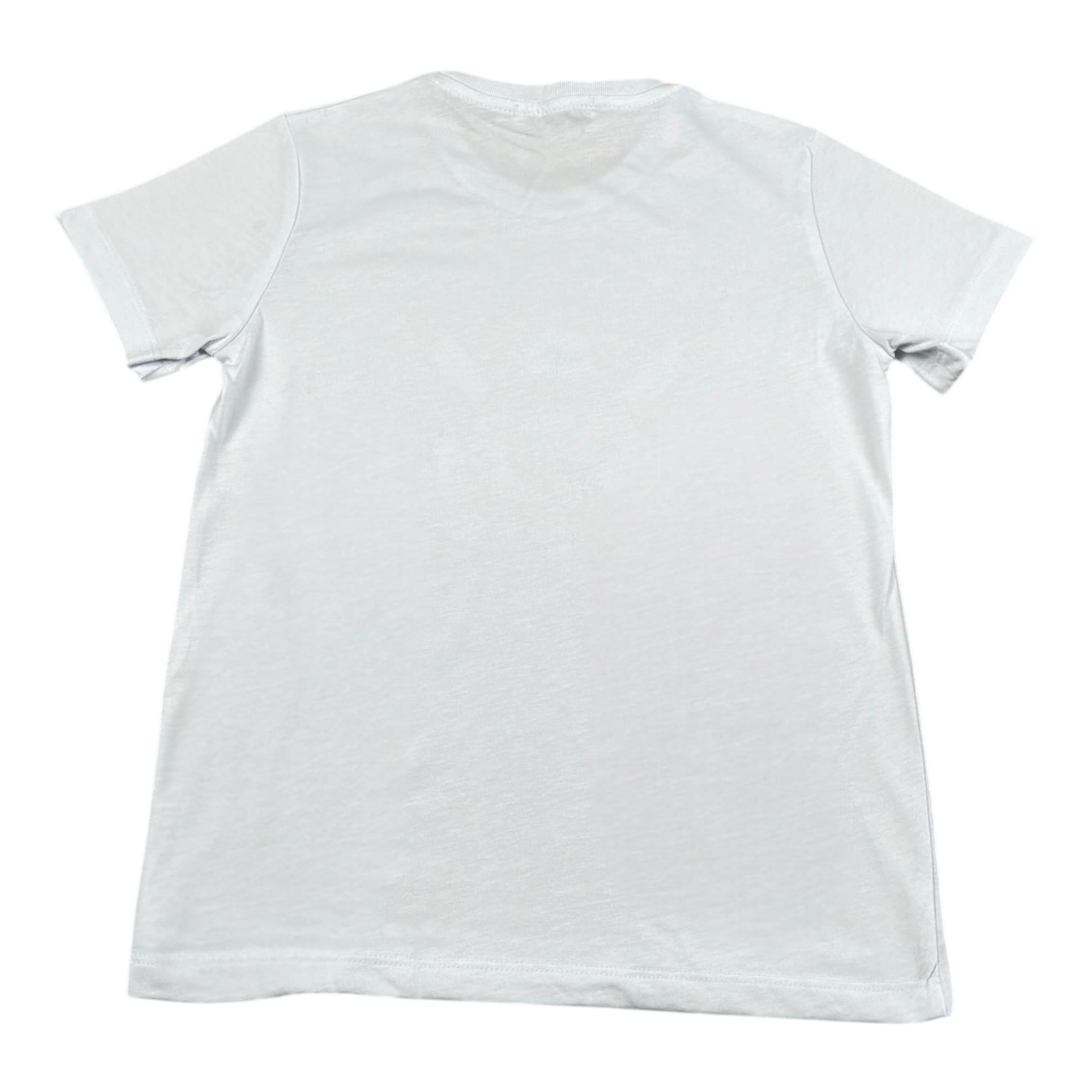 Mousse T-Shirt Tinta Unita con Stampa per Bambino PIKAMARIOO BIANCO MOUSSE 