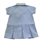 Trussardi Abito Mezza Manica Tinta Unita con Colletto per Neonata TIP26123VE AZZURRO TRUSSARDI 