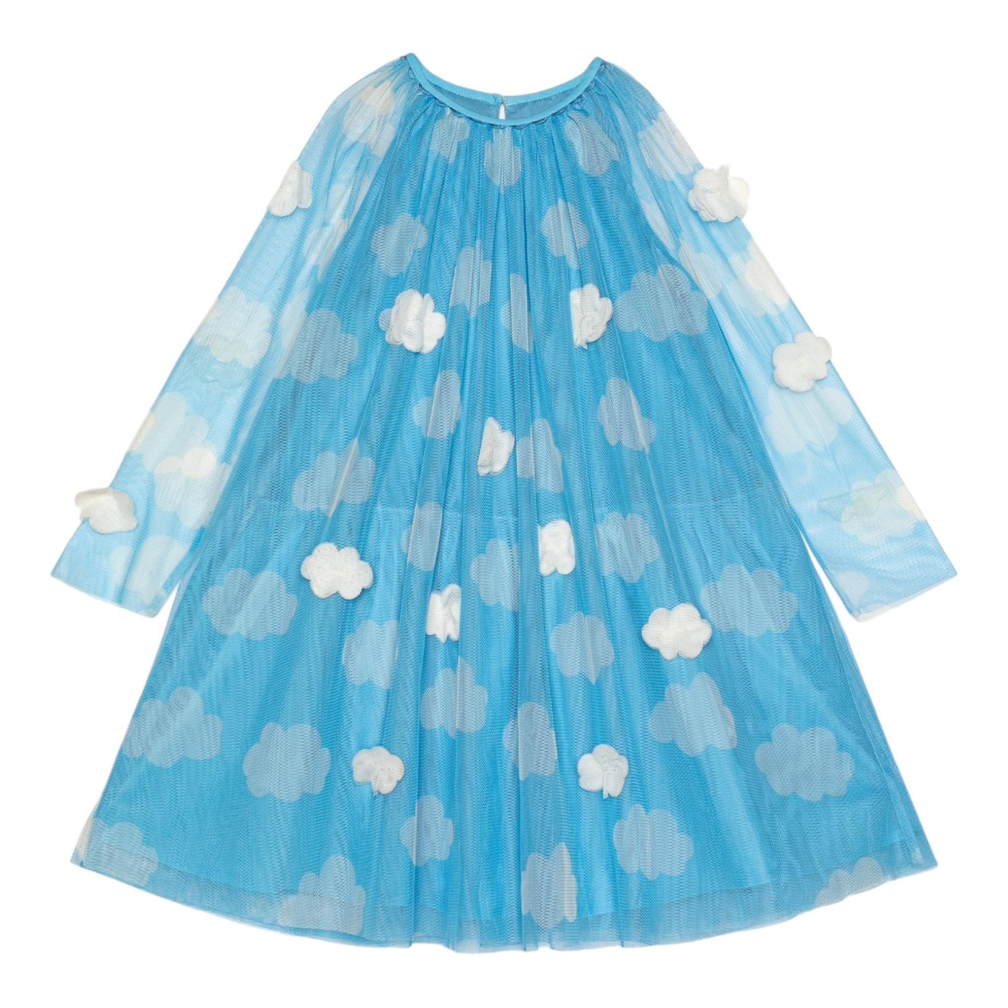 Stella Mccartney Abito Manica Lunga Tinta Unita per Neonata TV1110 AZZURRO STELLA McCARTNEY 